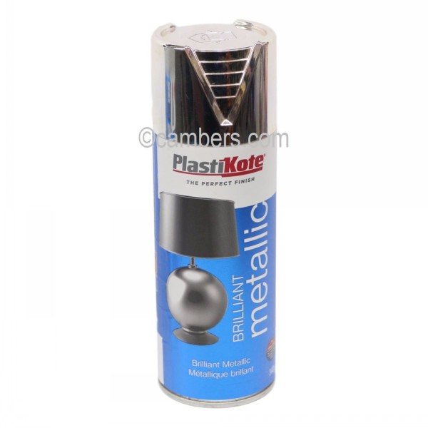 PlastiKote Silver Spray Brilliant Metallic 400ml Cambers Country Store